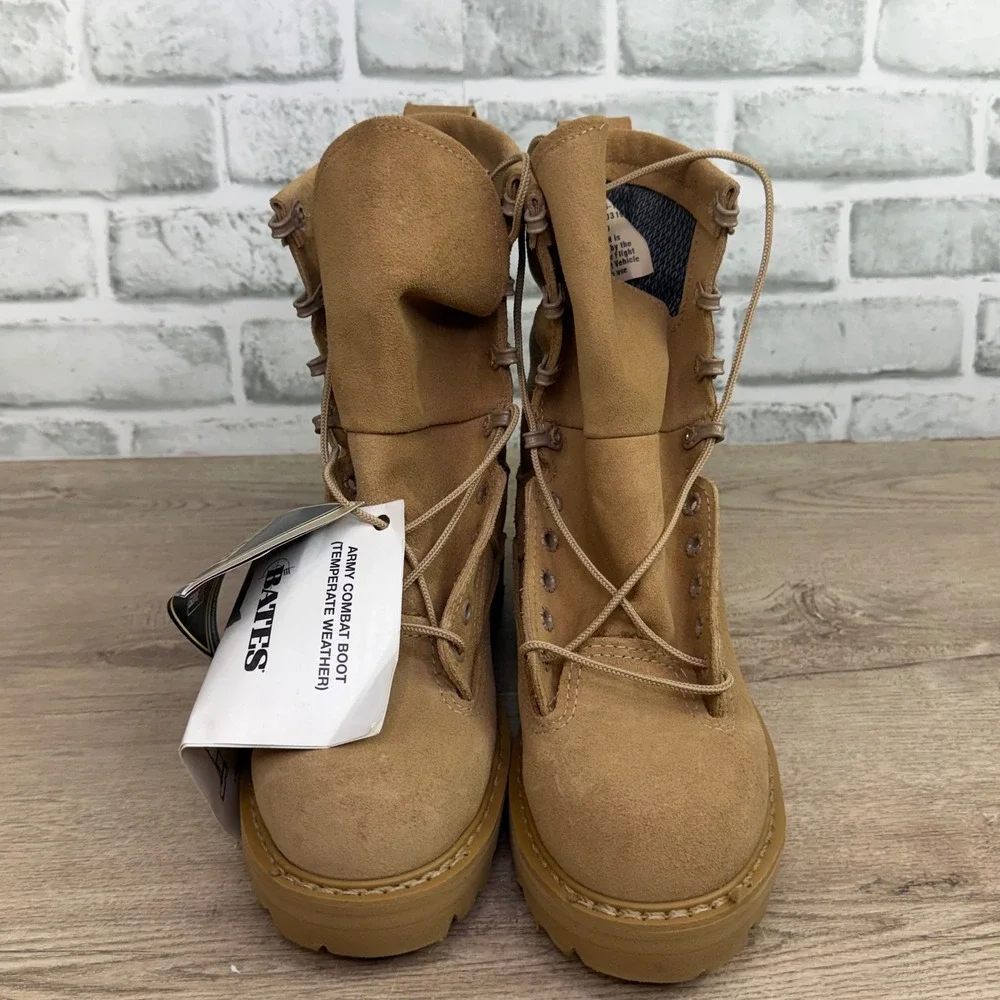 Bates Tactical Combat Boots Vibram Sole Tan Mens 4.5 R